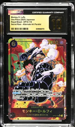 Monkey D. Luffy #OP10-118 Japanese 2024 One Piece Royal Blood CGC 10 PRISTINE - Image 1
