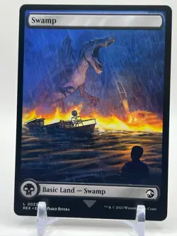 Swamp 0023 - Universes Beyond: Jurassic World Collection (REX) - MTG - Magic - Image 2