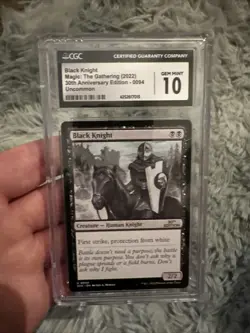 MTG Black Knight 30th Anniversary Edition 094/594 CGC 10 Gem Mint Population 1 - Image 1