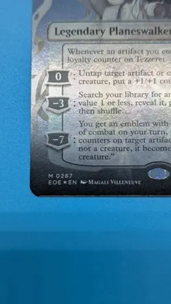 MTG Tezzeret, Cruel Captain Borderless Foil Mythic Rare EOE Magali Villeneuve - Image 4