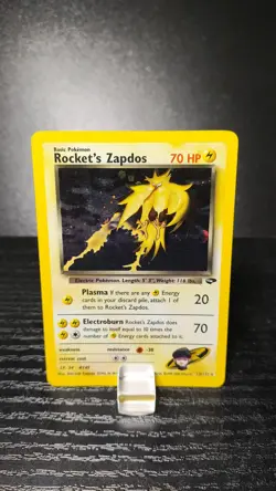 Rocket's Zapdos (holo) - Gym challenge 15/132 - Light Play - Pokemon Card - Image 2