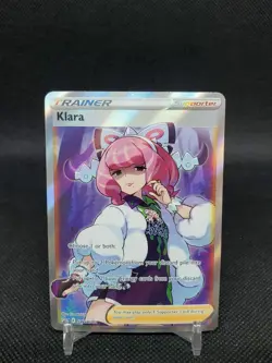 Klara SWSH302 Black Star Promo Full Art Trainer NM Pokemon Card - Image 1