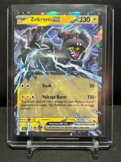 Zekrom ex 034/086 Double Rare Holo Pokemon 2025 Black Bolt NM - Image 1