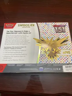 Pokemon Scarlet And Violet 151 Zapdos Ex Collection Box - Image 2
