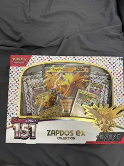 Pokemon TCG: Scarlet & Violet 151 Zapdos ex Collection Box Sealed NEW - Image 1