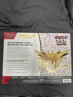 Pokemon TCG: Scarlet & Violet 151 Zapdos ex Collection Box Sealed NEW - Image 2