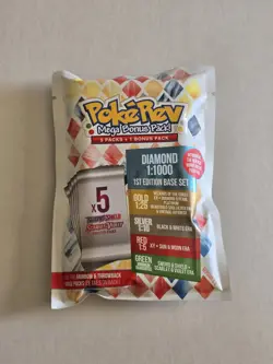 PokeRev 6.0 Mystery Pack Diamond Sealed 6 Pokemon Booster Packs 5+1 Bonus Pack - Image 1