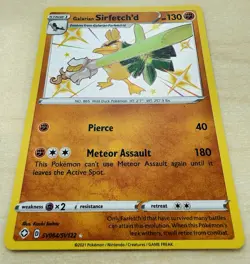 Galarian Sirfetch'd SV064/SV122 - Shiny Vault Rare Shining Fates Pokemon TCG NM - Image 2