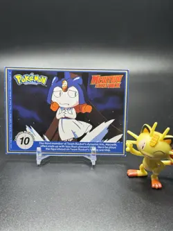 Pokemon Mewtwo Strikes Back Movie Scene 10 Card Meowth Mew 1999 - LP - Image 1