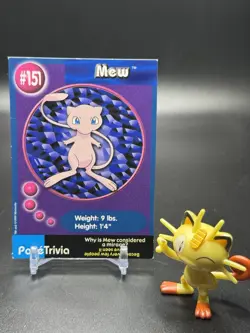 Pokemon Mewtwo Strikes Back Movie Scene 10 Card Meowth Mew 1999 - LP - Image 2