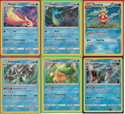 POKEMON 6 CARD HOLO RARE WATER LOT WITH MILOTIC - Image 1