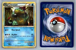 Croconaw #38/123 HeartGold & SoulSilver Vintage Pokemon Card - LP - Image 1
