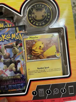 MAJOR HOLO BLEED Pikachu #051 SWIRL Pokemon Day 30th Anniversary Promo Cards - Image 1