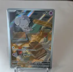 Pokemon TCG Espurr 095/088 Illustration Rare Holo EN Basic Psychic 60HP 2022 - Image 1