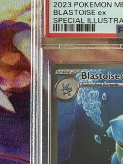 Pokemon Blastoise ex Special Illustration Rare Holo PSA 8 200/165 SV 151 EN - Image 2