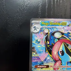 Pokemon Mega Greninja ex 116/086 Chaos Rising GREAT CENTERING - Image 2
