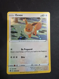 Eevee SWSH190 Promo SWSH Black Star Pokemon LP - Image 1