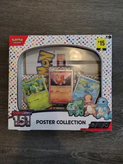 Pokemon TCG Scarlet & Violet: 151 Poster Collection Factory Sealed Box-3 Packs++ - Image 1