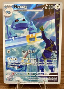 Pokemon TCG Metang 094/086 Chaos Rising Illustration Rare Holo NM/Mint - Image 1