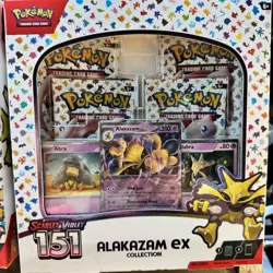 Pokemon TCG Scarlet and Violet - 151 Alakazam ex Collection Box - 4 Packs 820650855269 - Image 2