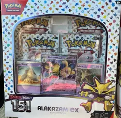 Pokemon TCG Scarlet and Violet - 151 Alakazam ex Collection Box - 4 Packs 820650855269 - Image 3