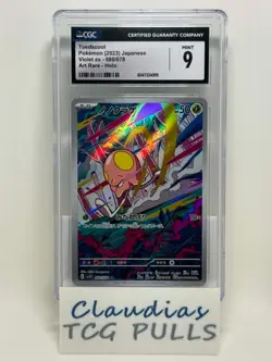 POKEMON Toedscool 080/078 Sv1v: Violet Ex Holo (Japanese) GRADED CGC MINT 9 - Image 1