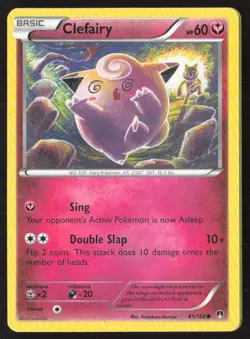 Clefairy 81/122 Common BREAKpoint Pokemon Lightly Played - Image 1