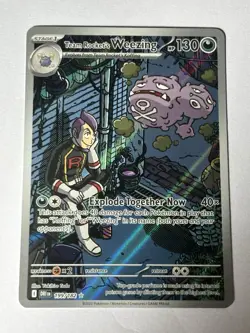 Team Rocket's Weezing 199/182 Sv10: Destined Rivals Holo Pokemon TCG - Image 1