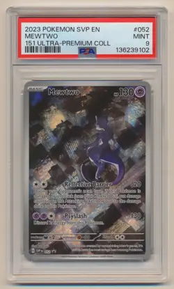 PSA 9 Pokemon Black Star Promo Mewtwo SVP EN #052 MINT Condition!! - Image 1