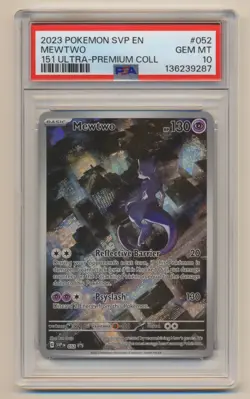 PSA 10 Pokemon Black Star Promo Mewtwo SVP EN #052 GEM MINT Condition!! - Image 1