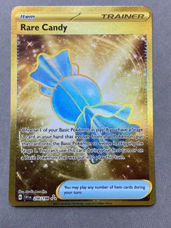 Rare Candy 256/198 Pokemon Scarlet & Violet Base Set Gold Hyper Rare Holo NM - Image 1
