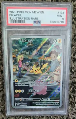 Pokemon Pikachu TCG Scarlet& Violet 151 Illustration Rare Holo - Image 1