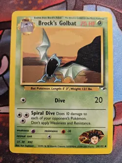 Brock's Golbat - Pokemon TCG - Gym Heros - 39/132 - Moderately Played - Image 1