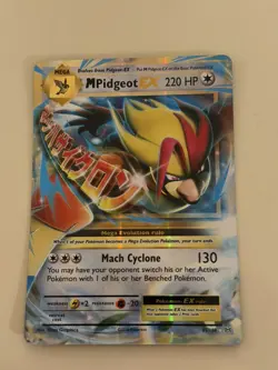 M Pidgeot EX 65/108 - XY Evolutions Ultra Rare LP-MP Pokemon TCG - Image 1
