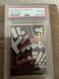 2025 One Piece PRB02 Japanese USOPP GOLD DON PSA 10 - Image 1