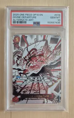 One Piece PSA 10 Divine Departure OP10-019 Alternate Art Manga Event Royal Blood - Image 1