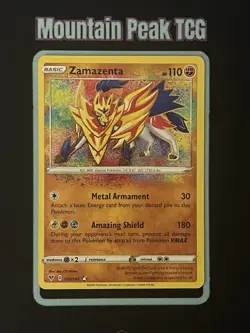 NM Zamazenta 102/185 Amazing Rare - Vivid Voltage - Pokemon Card - Image 1