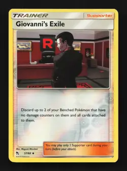 Giovanni's Exile 174/214 Unbroken Bonds English Pokemon Card TCG - Image 1