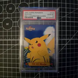 1999 TOPPS POKEMON SERIES 1 CHARACTER CARD #TV2 PIKACHU PSA 10 LOW POP - Image 1