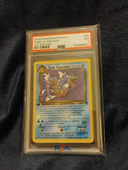 PSA 7 Dark Gyarados 1st Edition Rocket 25/82 WOTC Vintage 2000 Pokemon Card - Image 1