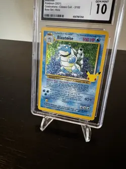 Pokemon TCG Blastoise Card 2/102 Celebrations Classic Collection Holo 🚀📈 - Image 2