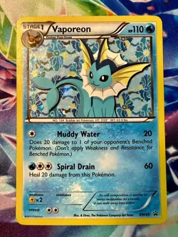 !! NM / LP HOLO 2013 Vaporeon BW89 Holo Black White Promo Pokemon Card GORGEOUS! - Image 2