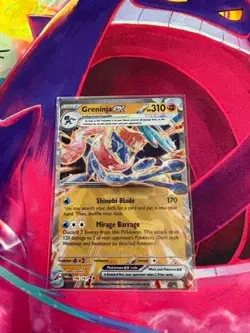 Greninja ex 106/167 Metal Card Light Play English Pokemon TCG - Image 1