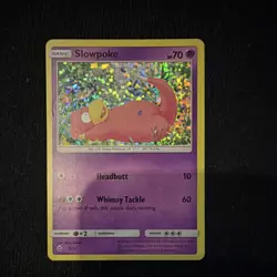 Pokemon TCG Slowpoke Promo Holo Basic 70 HP McDonald's 2018 005/012 Card - Image 1
