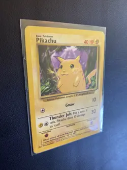 1999 Pokemon #58 Pikachu Gold Stamp E3 Stamp Yellow Cheeks Promo Card 58/102 WOW - Image 5
