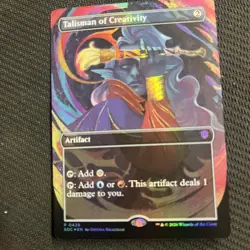 Talisman of Creativity (Borderless) Commander: Secrets of Strixhaven Foil - Image 1