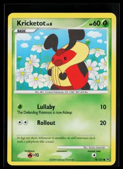 Kricketot 78/127 Common Platinum Pokemon Near Mint - Image 1