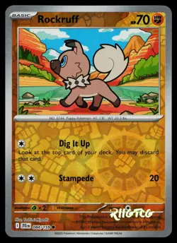 Rockruff 084/159 Journey Together Pokemon Reverse Holo NM - Image 1