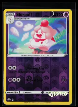 Slurpuff 084/195 Silver Tempest Pokemon Reverse Holo NM - Image 1