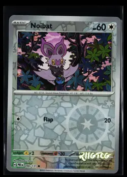 Noibat 090/131 Prismatic Evolutions Pokemon Reverse Holo NM - Image 1